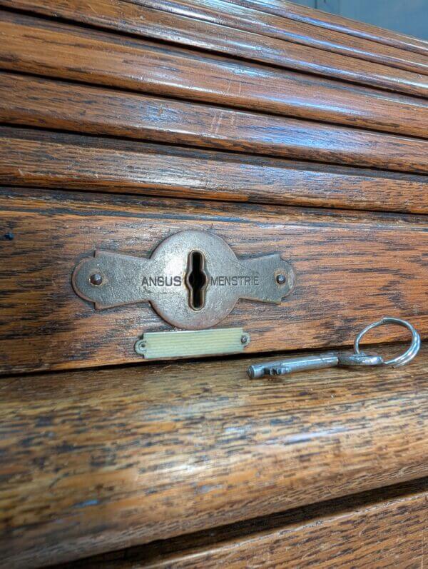 Pre-War Angus & Menstrie Double Pedestal Roll Top Desk