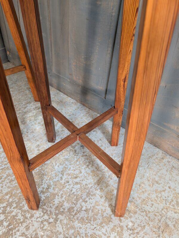 Antique Arts & Crafts Era Influenced Baltic Pine Plant Stands