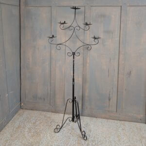 Large Adjustable Black Painted Benediction 5-Light Candlestand