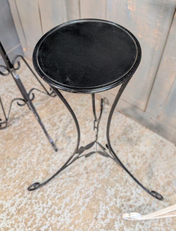 Three Assorted Vintage Church Steel Plant Stands Two Adjustable