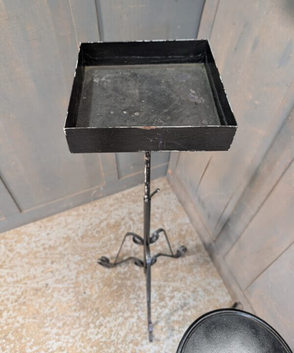 Three Assorted Vintage Church Steel Plant Stands Two Adjustable