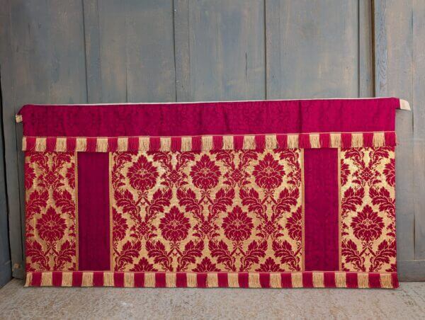 Bright Gold & Red Damask Silk Altar Frontal & Superfrontal