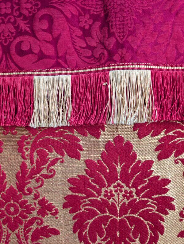 Bright Gold & Red Damask Silk Altar Frontal & Superfrontal