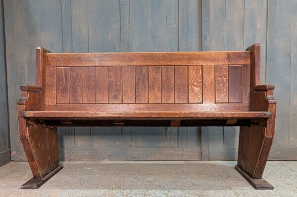 Hounslow Geometric Inspired Mid Century Oak Church Pews Benches
