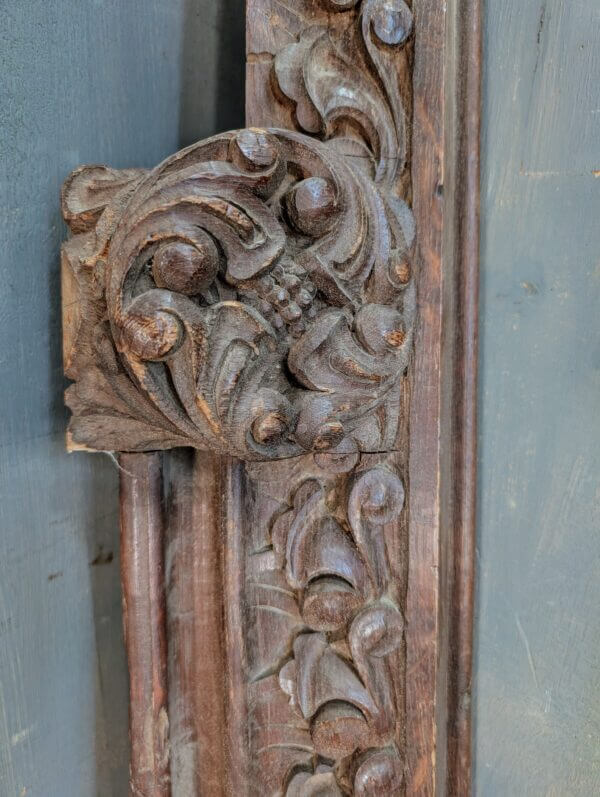 Victorian Highly Carved Architraves Friezes Edging with Three Knops