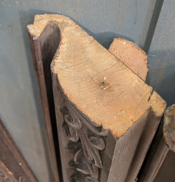 Victorian Highly Carved Architraves Friezes Edging with Three Knops