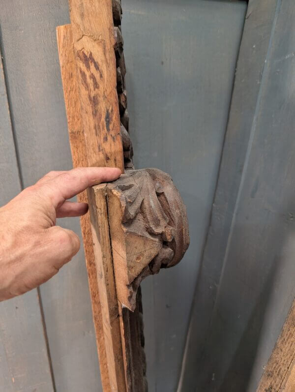 Victorian Highly Carved Architraves Friezes Edging with Three Knops