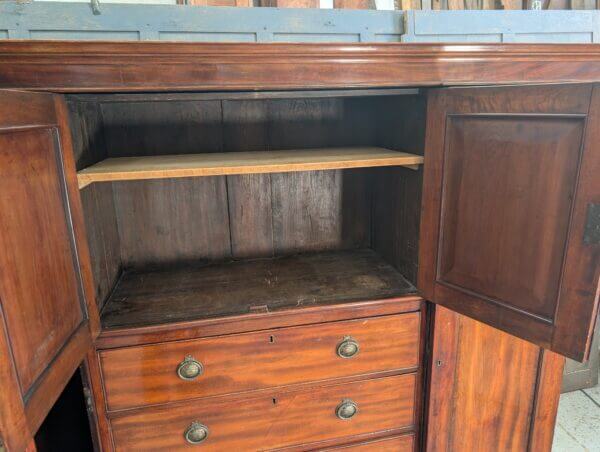 Victorian Mahogany Beaconsfield Fully Dismantling Chest Wardrobe Cupboard