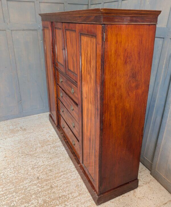 Victorian Mahogany Beaconsfield Fully Dismantling Chest Wardrobe Cupboard