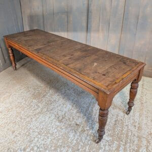 Antique Coffin Table on Original Castors