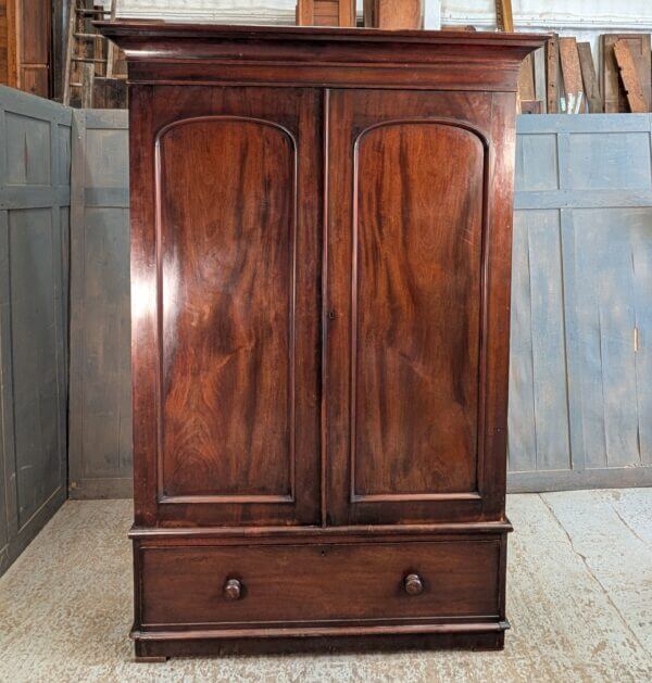 Victorian Mahogany 'English Armoire' Cupboard Wardrobe