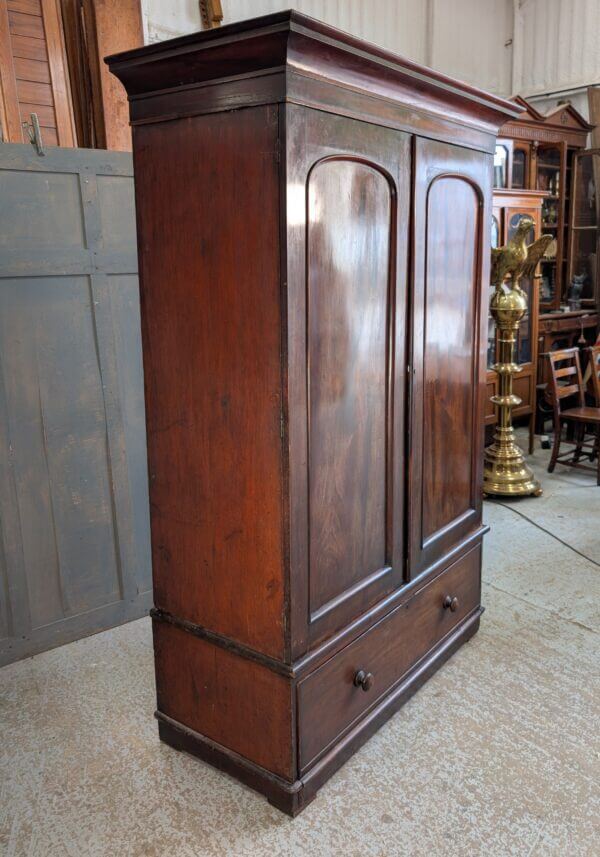Victorian Mahogany 'English Armoire' Cupboard Wardrobe