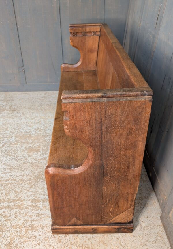 Carved Antique Oak Choir Pew from All Saints Nettleham