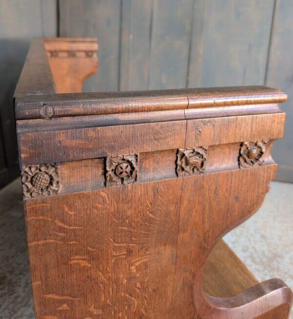 Carved Antique Oak Choir Pew from All Saints Nettleham