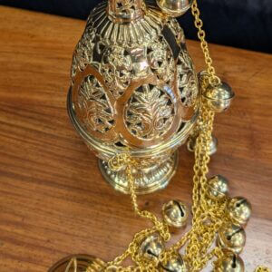 'Faberge Easter Egg' Easter Orthodox Style Brass Censer Thurible Incense Burner