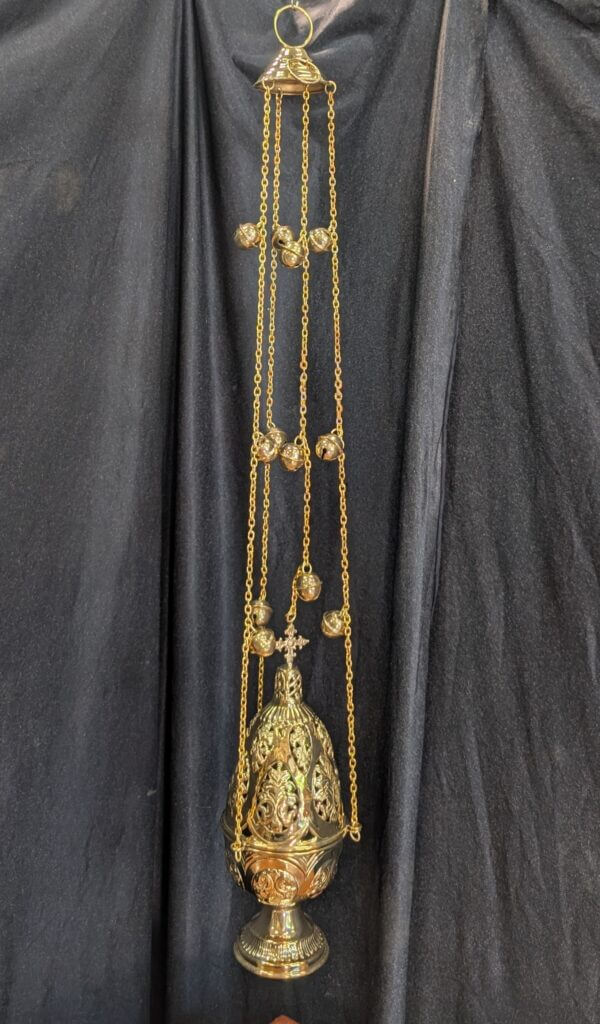 'Faberge Easter Egg' Easter Orthodox Style Brass Censer Thurible Incense Burner