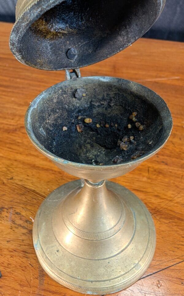 Vintage Smaller Size Table Standing Turibulum Incense Burner