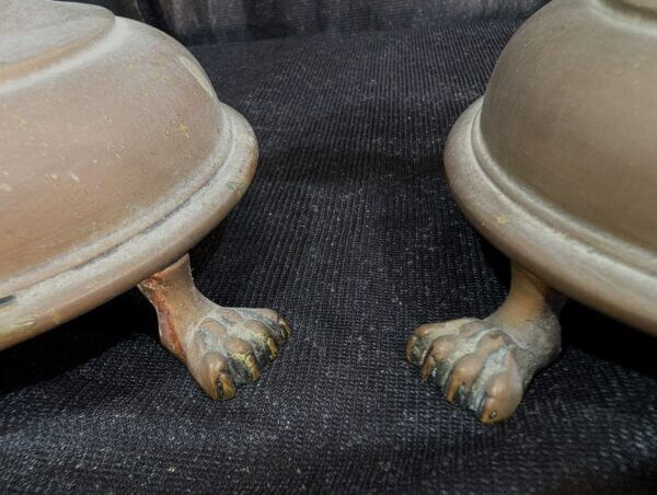 Set of Four 19th Century Gothic Altar Pricket Candlesticks