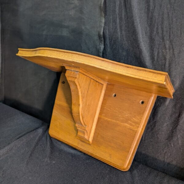 Large Oak Church Wall Bracket for Statues or Flowers