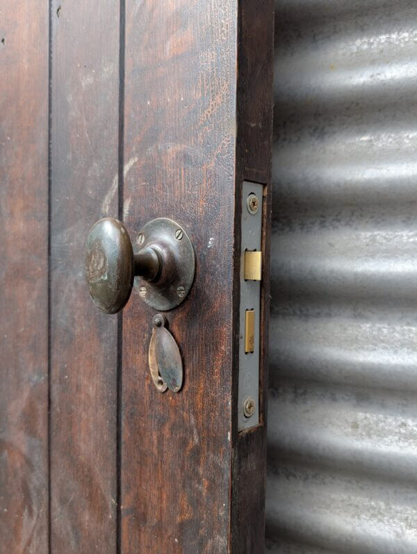 Early 1900's Solid Oak Internal Church Door