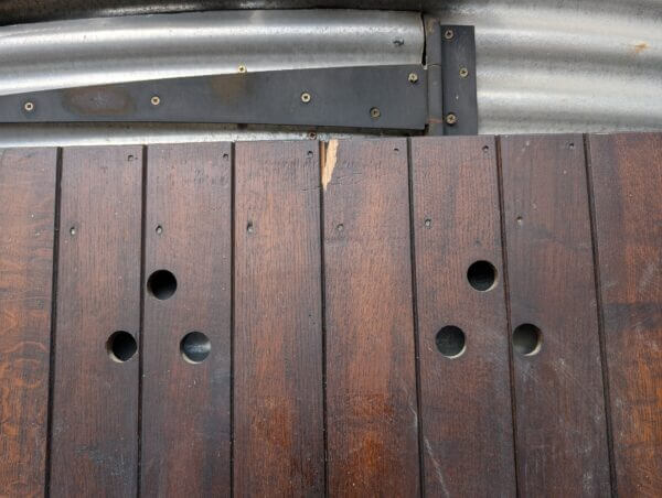 Early 1900's Solid Oak Internal Church Door