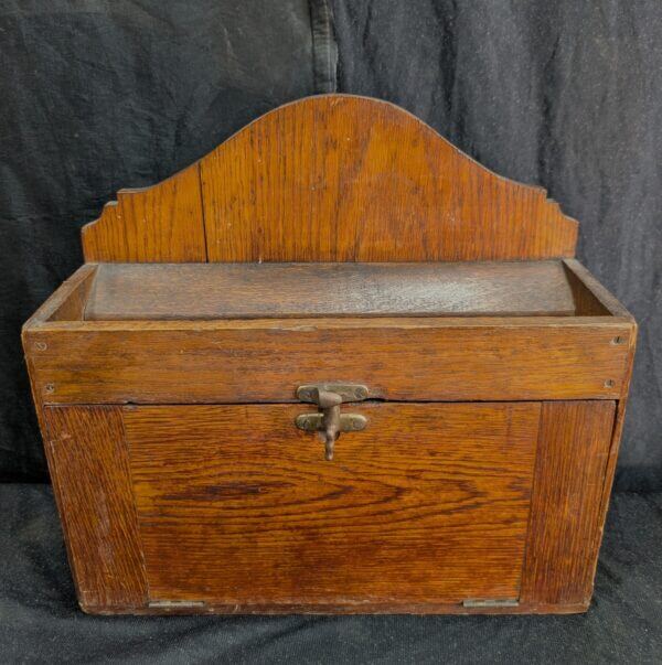 Antique 1910's Oak Church Prayer Box