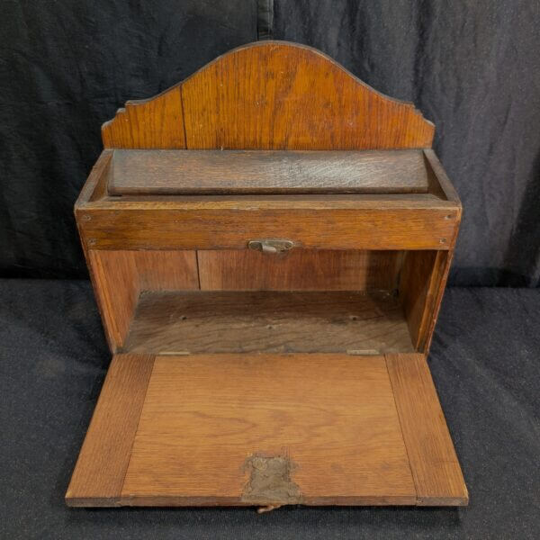 Antique 1910's Oak Church Prayer Box