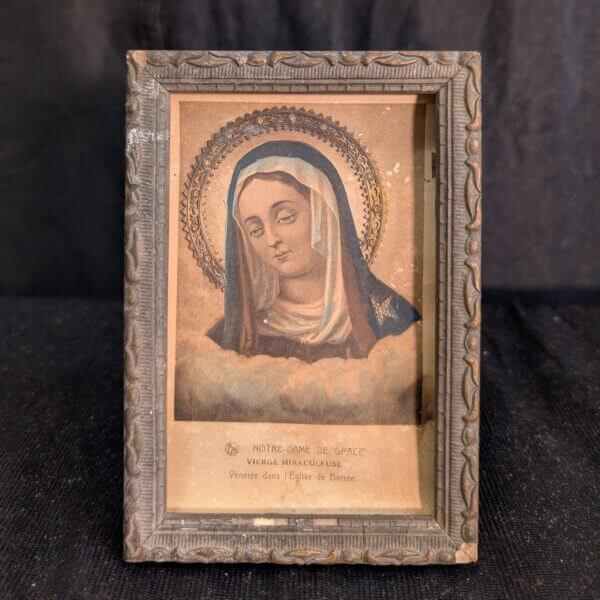 Crypt Find Miniature French Framed Print of Our Lady of Grace