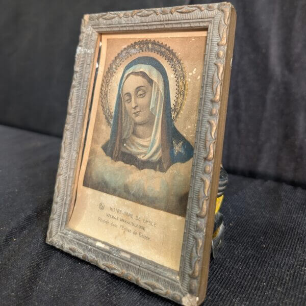 Crypt Find Miniature French Framed Print of Our Lady of Grace - Image 2