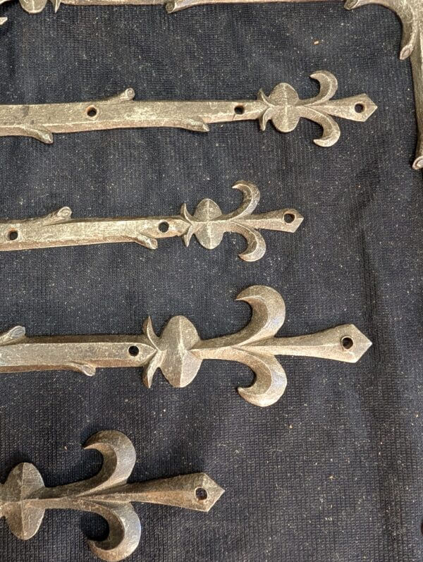 Eight Victorian Gothic Iron Decorative Furniture Braces