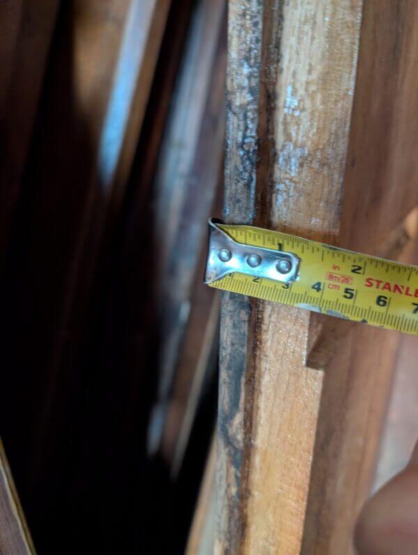 Antique Top Quality Oak Pew Seat Broad Planks From St Mary, Walthamstow
