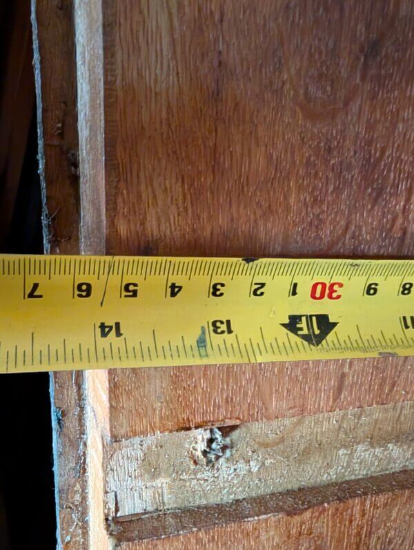Antique Top Quality Oak Pew Seat Broad Planks From St Mary, Walthamstow