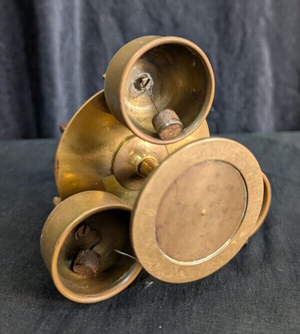 Set of Three Antique Sanctus Liturgy Bells with Crosses