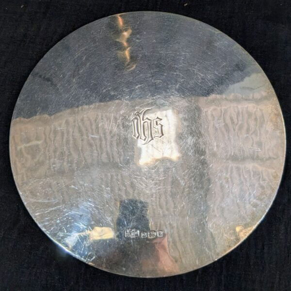 Solid Silver Large Church Paten Dish London 1929