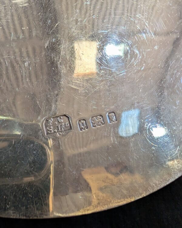 Solid Silver Large Church Paten Dish London 1929