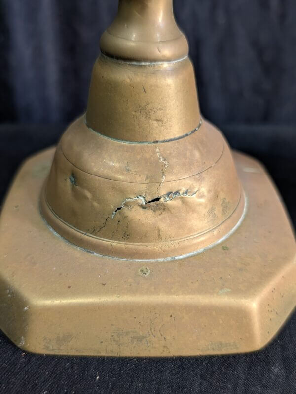 Pair of Late Georgian Brass Candlesticks