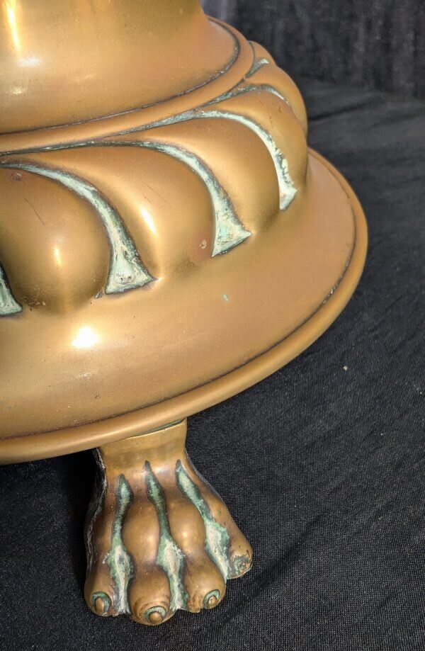 Very Fine Heavy Brass Antique Church Book Table Missal Stand