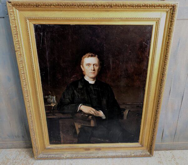 Outsize 19th Century Religious Portrait of the Hon Rev Canon Legg