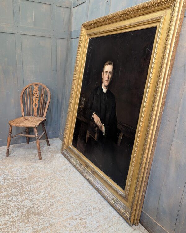 Outsize 19th Century Religious Portrait of the Hon Rev Canon Legg