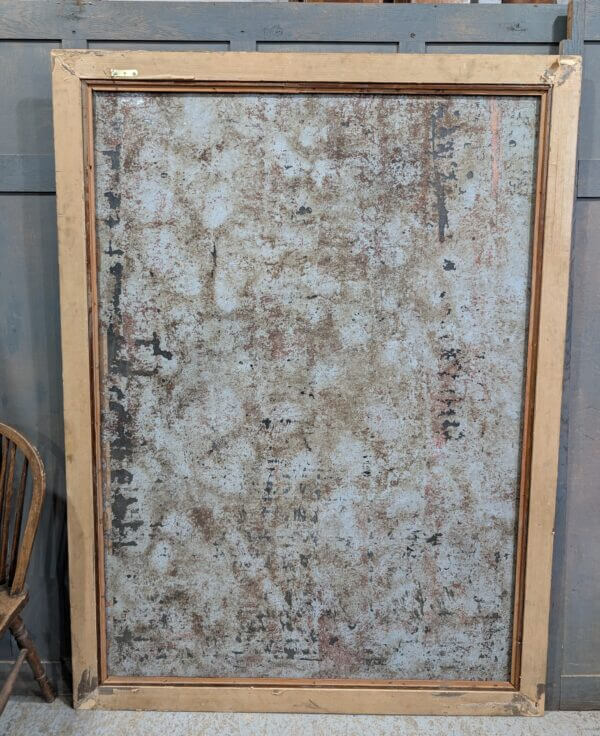 Extremely Large Distressed Framed Faux Mirror