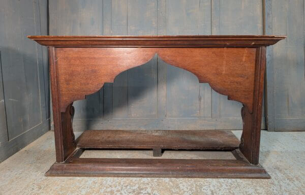 Attractive 1860's Baroque Featured Oak Altar Prayer Kneeler