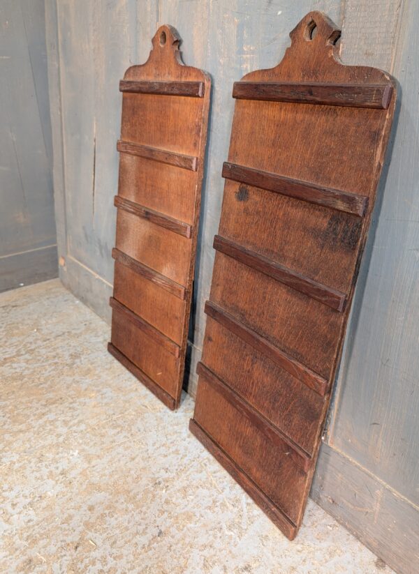 Two Victorian Oak Five Hymn Boards from Tunbridge Wells