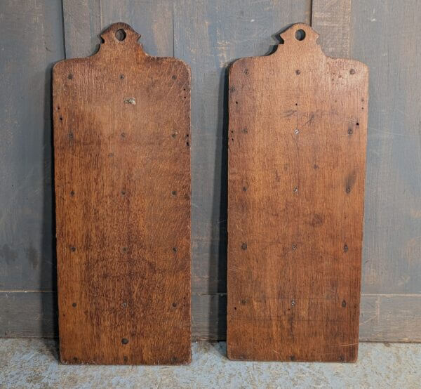 Two Victorian Oak Five Hymn Boards from Tunbridge Wells