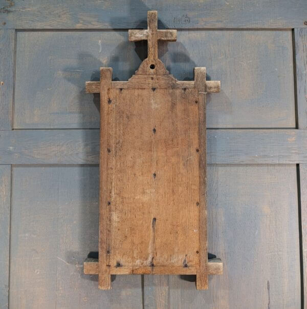 Faded 1860's English Oak Four Hymn Hymn Board from St Giles Darlton