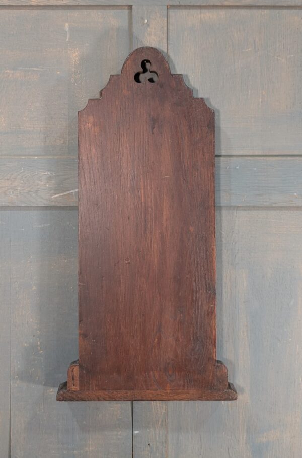 19th Century Heavy Oak Gothic Hymn Board in Dark Varnish
