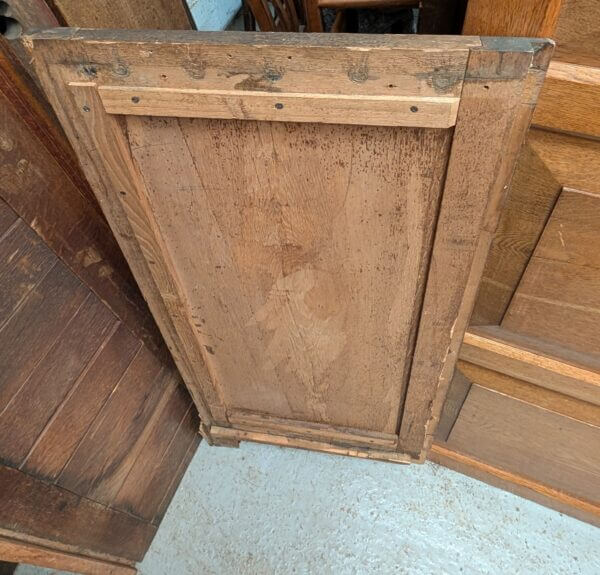 1900's Quality Fielded Long Oak Panel Plus Two Single Mathcing Panels