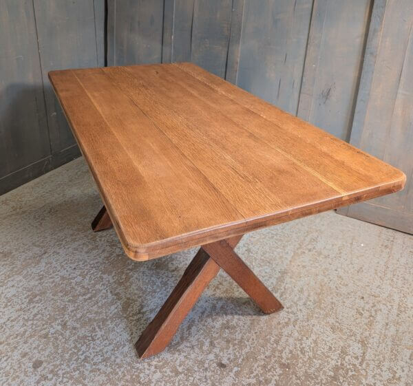 Good Looking Medium Size Medium Colour X Frame Oak Table