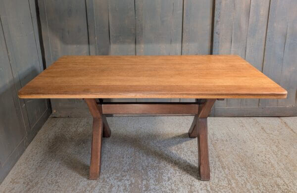 Good Looking Medium Size Medium Colour X Frame Oak Table