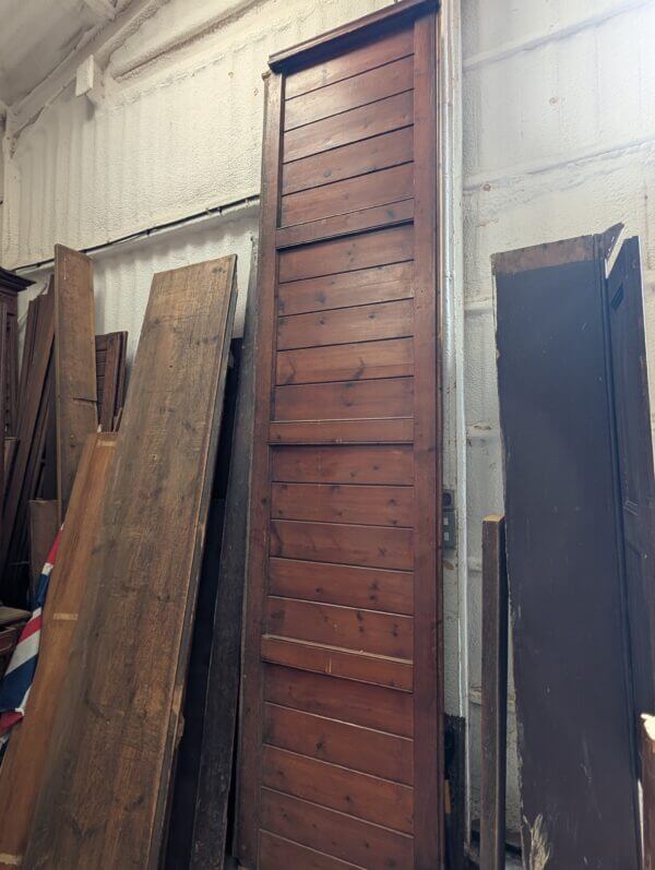 Two Long Victorian T& G Pine Pew Fonts Panels Panelling from Maidenhead