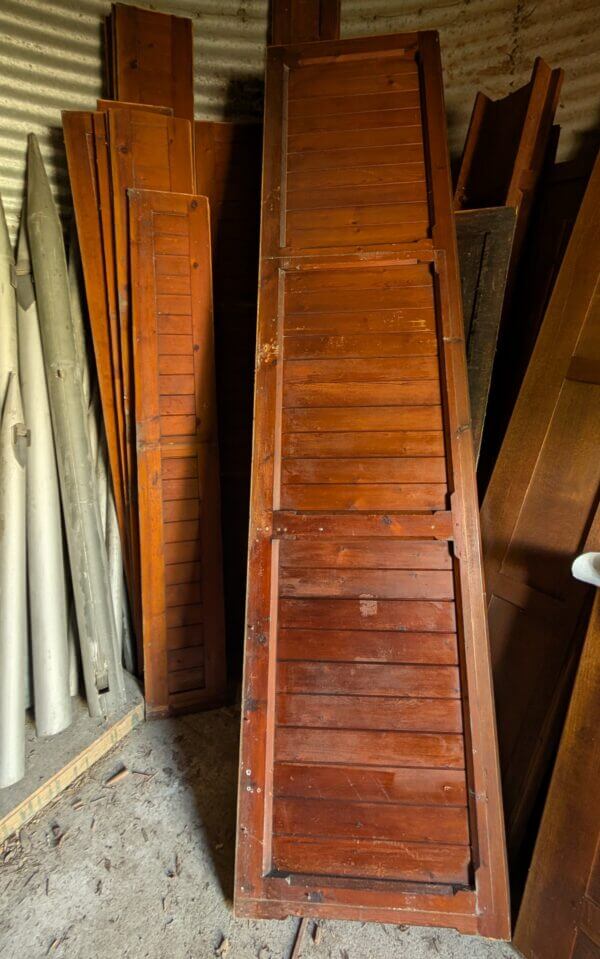 Two Long Victorian T& G Pine Pew Fonts Panels Panelling from Maidenhead